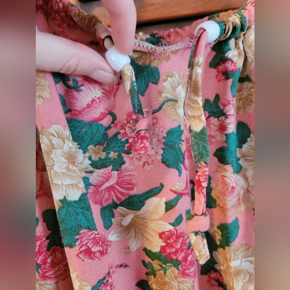 Pink Floral Long Dress - Picture 4 of 5